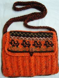 Orange Cabled Bag